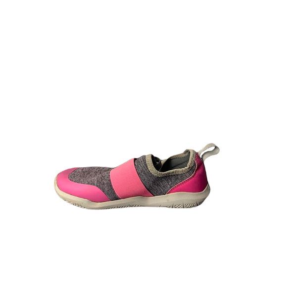 Crocs Girls Size 1 Athletic Slip-On Sneakers Pink & Gray - Picture 4 of 8